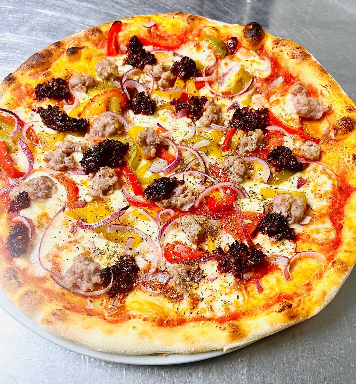 Salsiccia and Nduja Calabrese Pizza