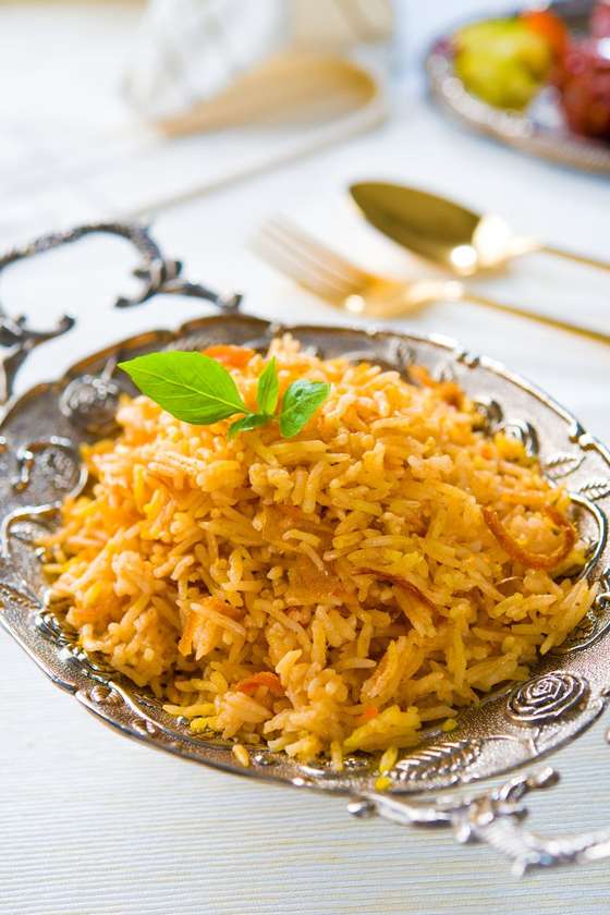Peppered Rice with Peppered Chicken