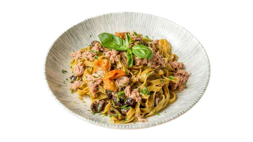 Tuna Pesto Tagliatelle