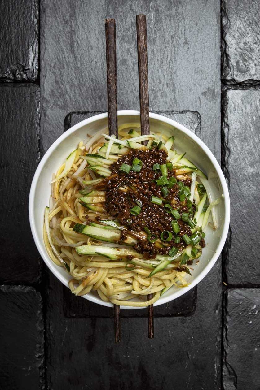 Noodles with Minced Meat and Soybean Paste