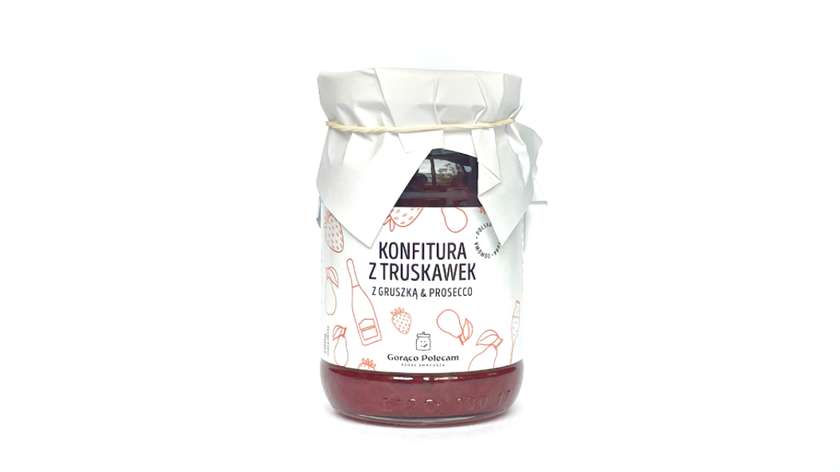 Konfitura z truskawek z gruszką & prosecco