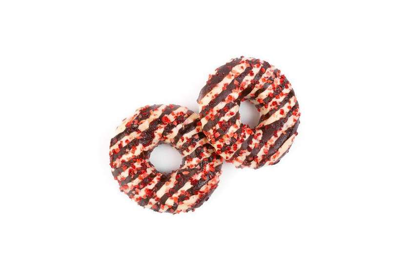 Donut z nadzieniem truskawkowym