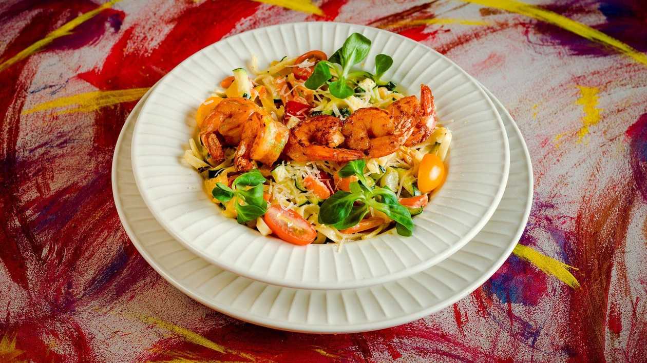 Pasta ar tīģergarnelēm