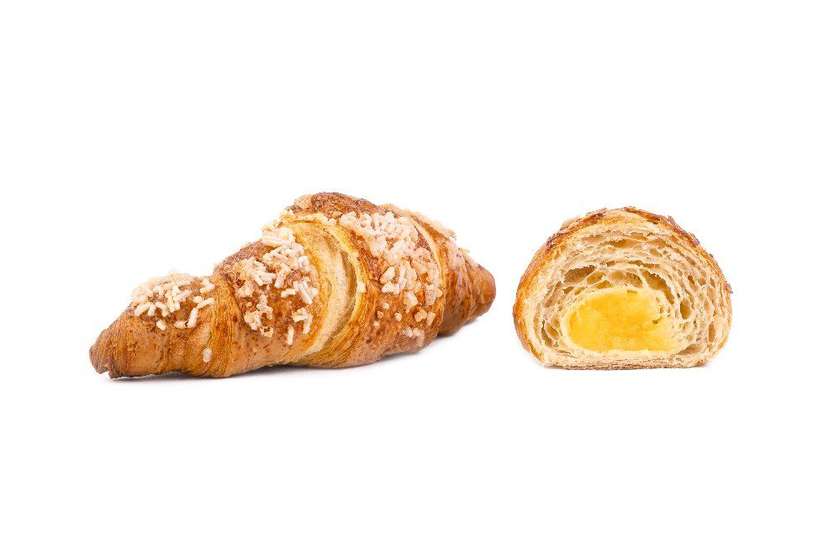 Croissant z cytrynowym kremem patissiere