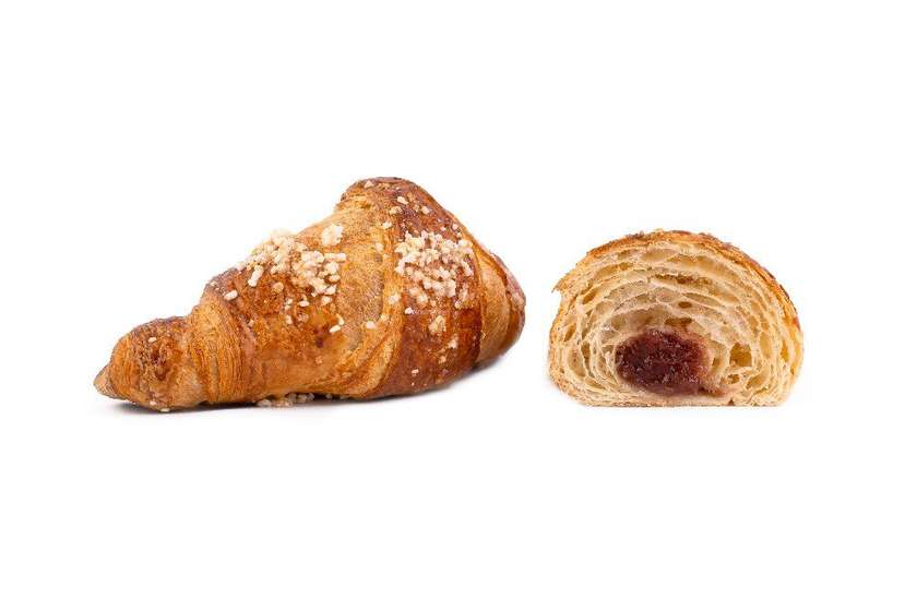Croissant z malinami