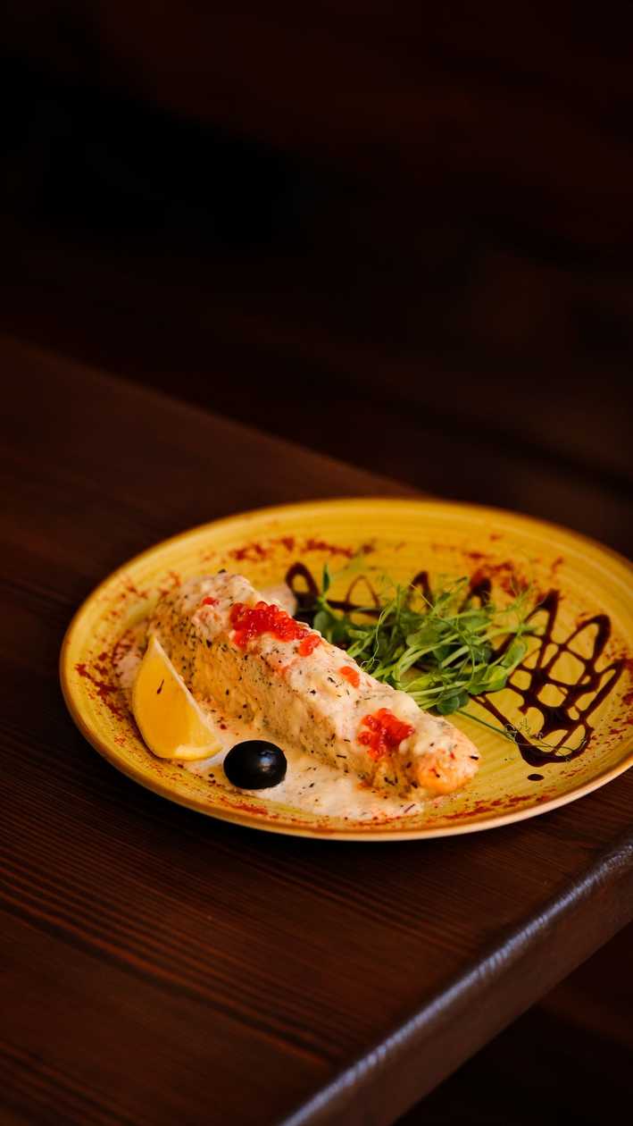Salmon in Caviar Sauce