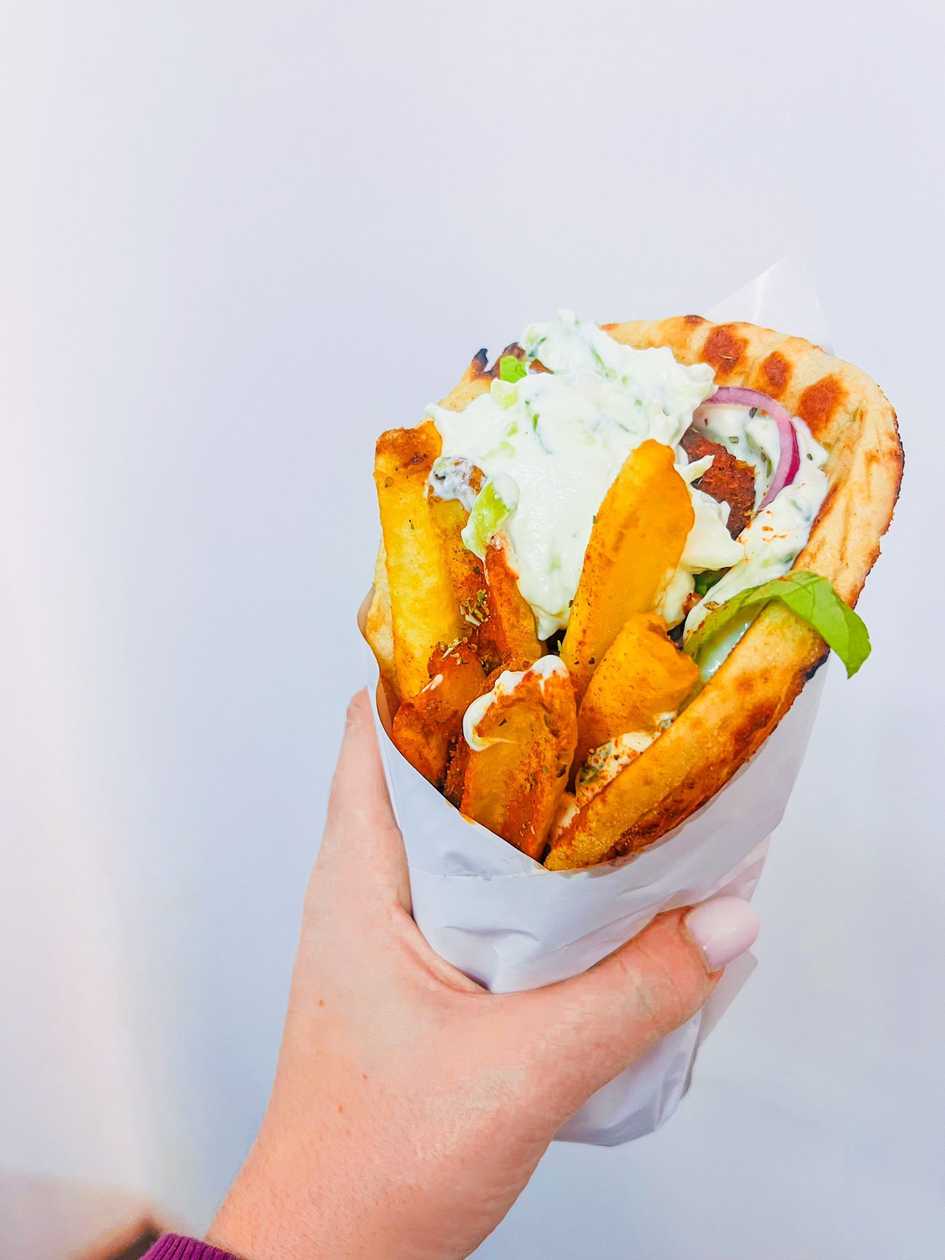 Falafel pita bread