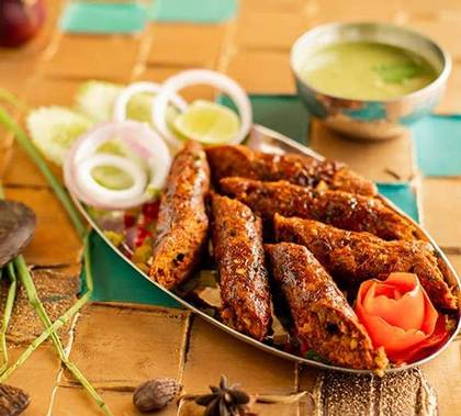 Gilafi Seekh Kebab