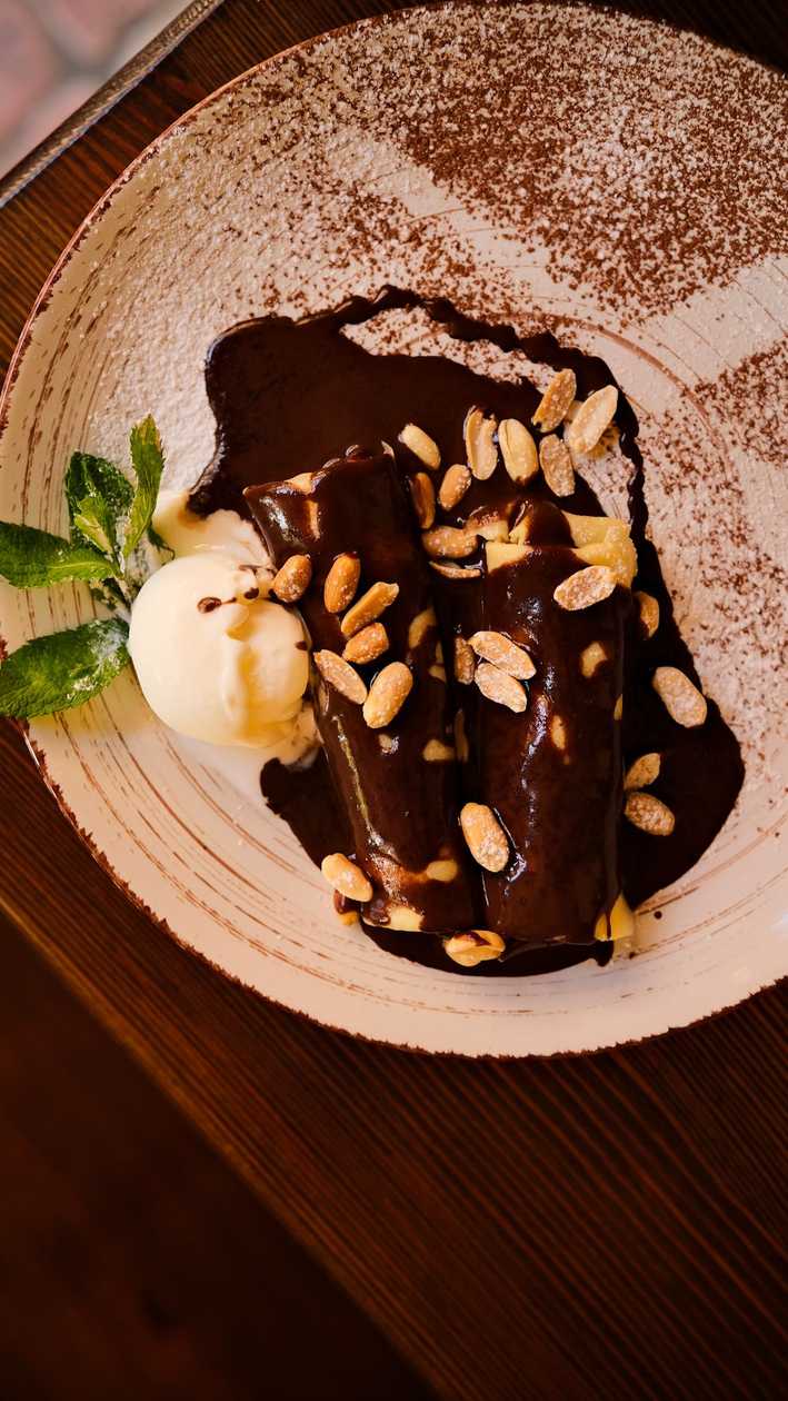 Copy of Pancakes with Banana and Chocolate