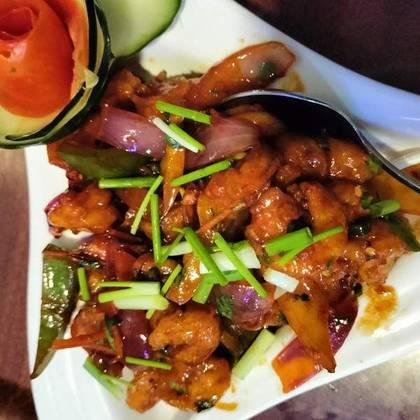 Chilly Garlic Prawns