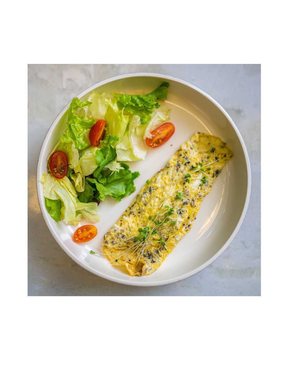 Spinach & Mushroom Omelette