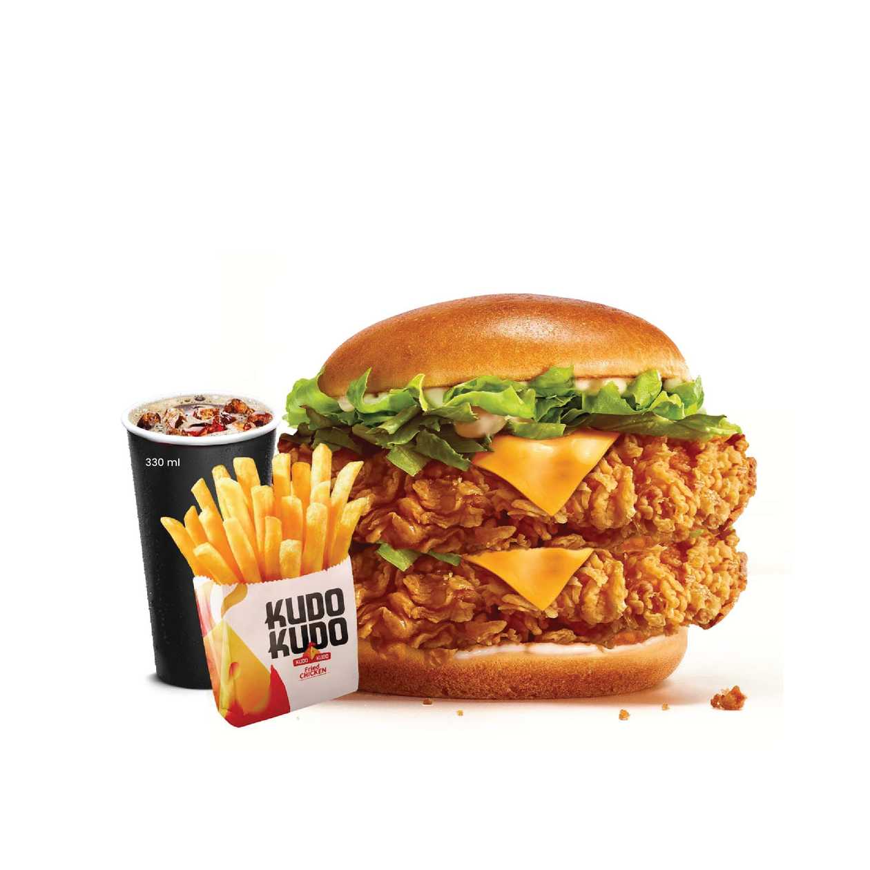 İkiqat Xırçıltılı Burger Menyu