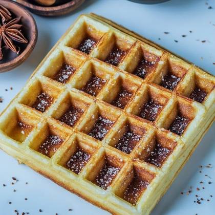 Create your own cinnamon waffle
