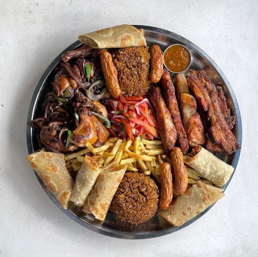 Mega Platter with 5 Free Juices