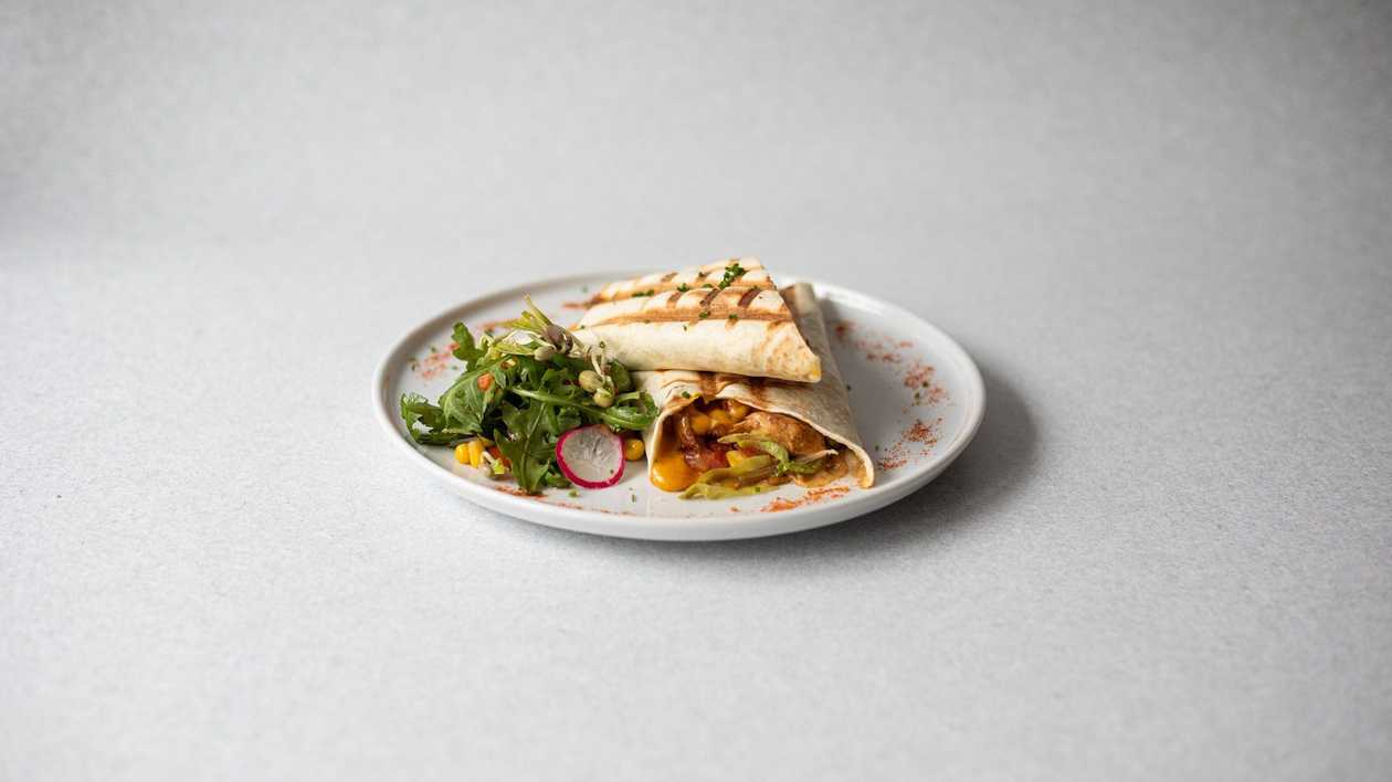 Pulled meat wrap