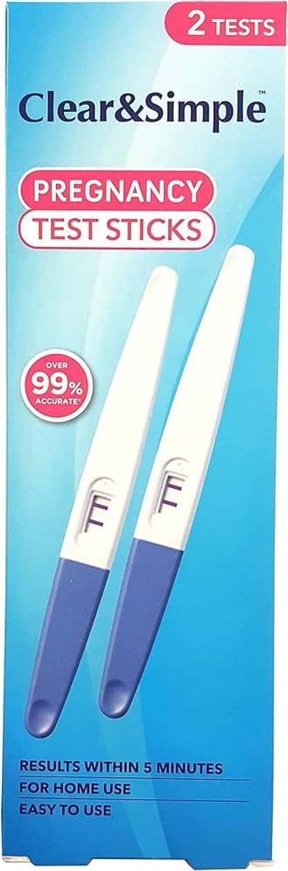 I Clear Simple, Pregnancy Midstream, 2pcs