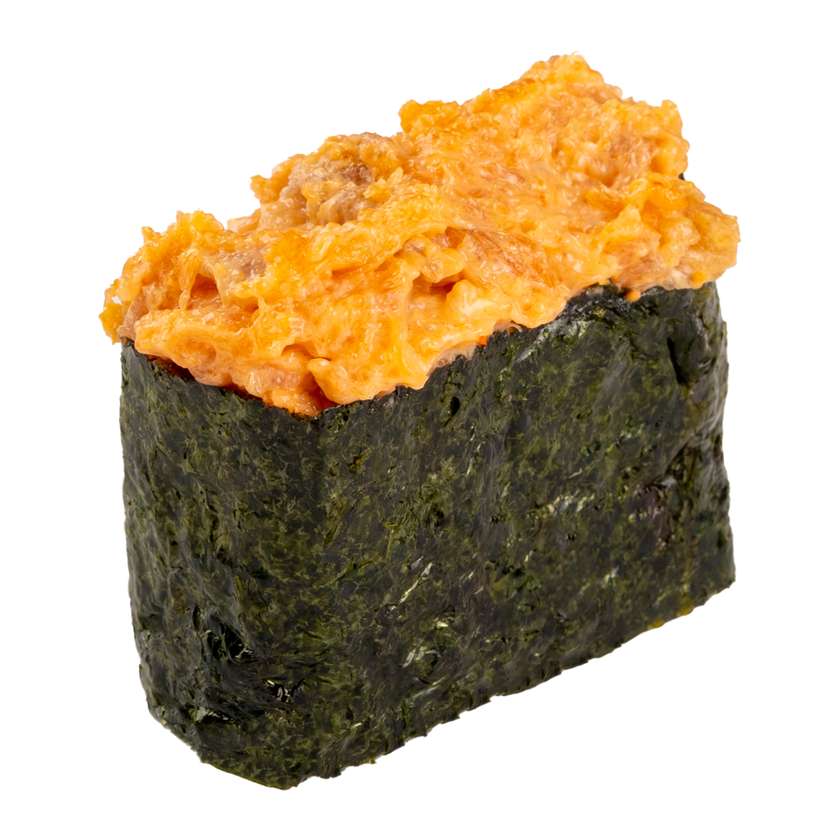 Spicy tori unagi gunkan