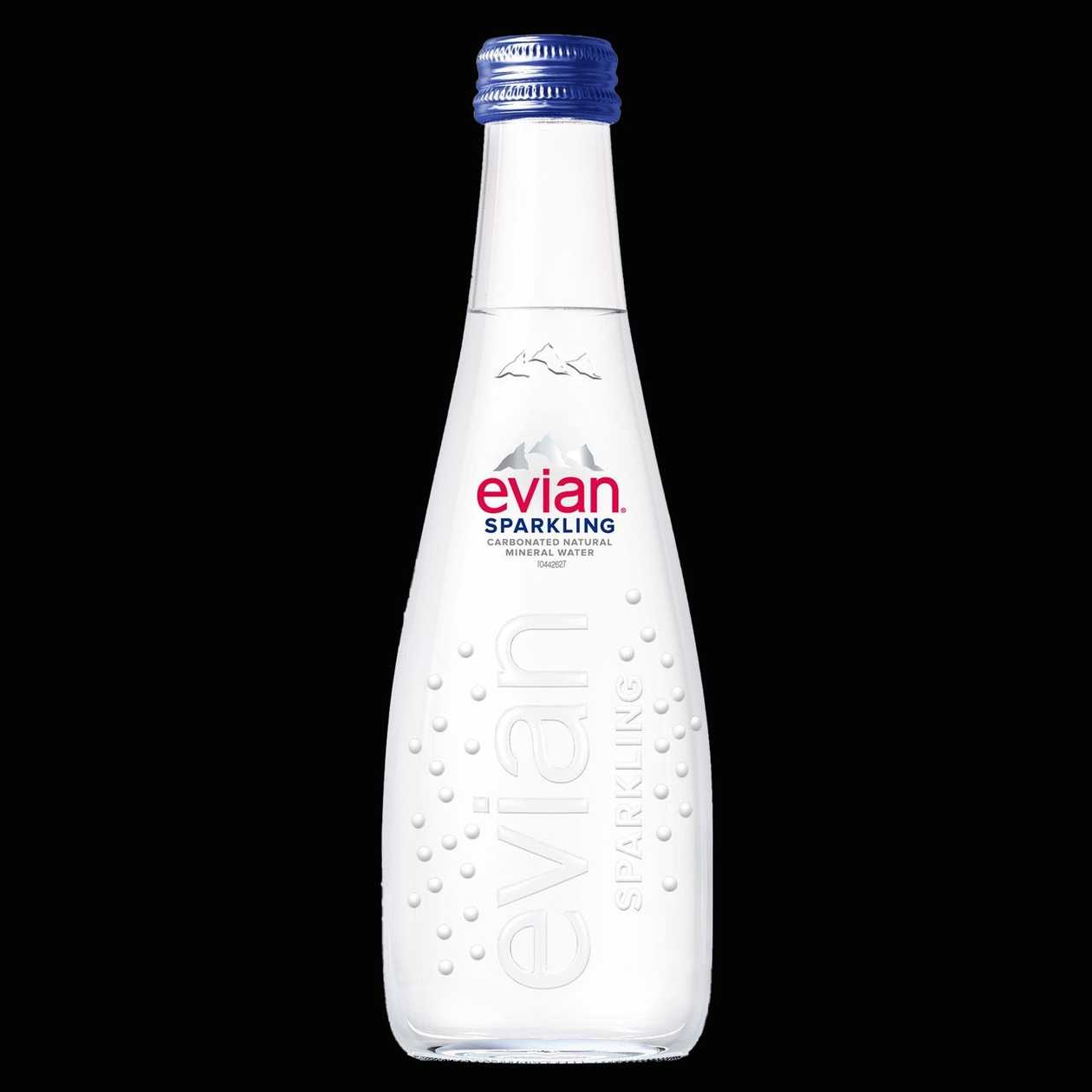 Evian natural sparkling water - 330 ml