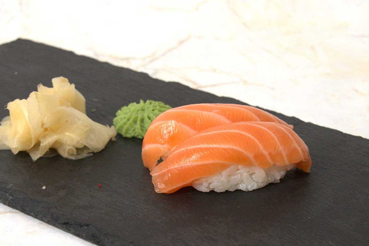 Salmon Teriyaki Nigiri