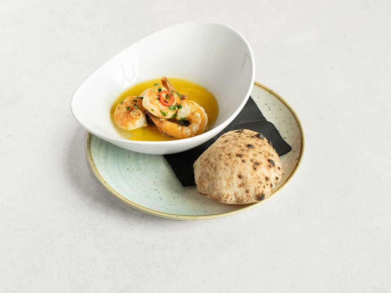 Shrimp in White Wine