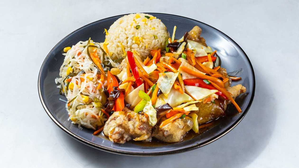 60. Sweet and sour duck