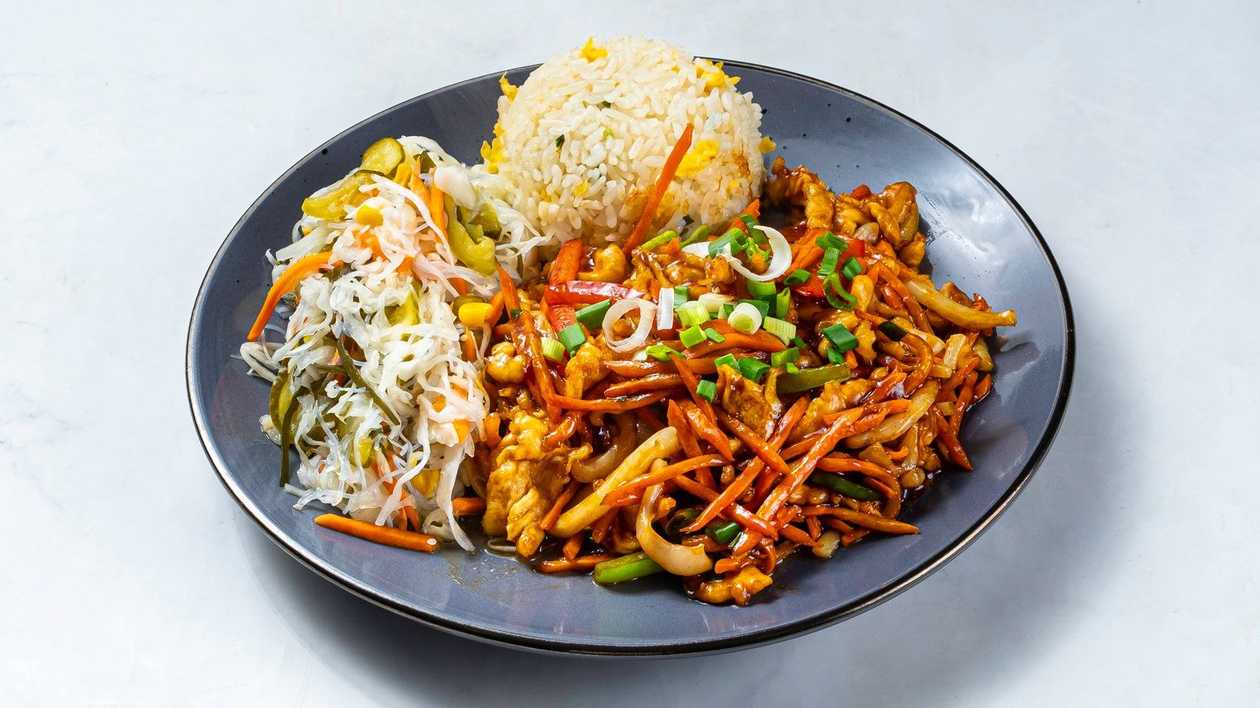 14. Chicken with squid