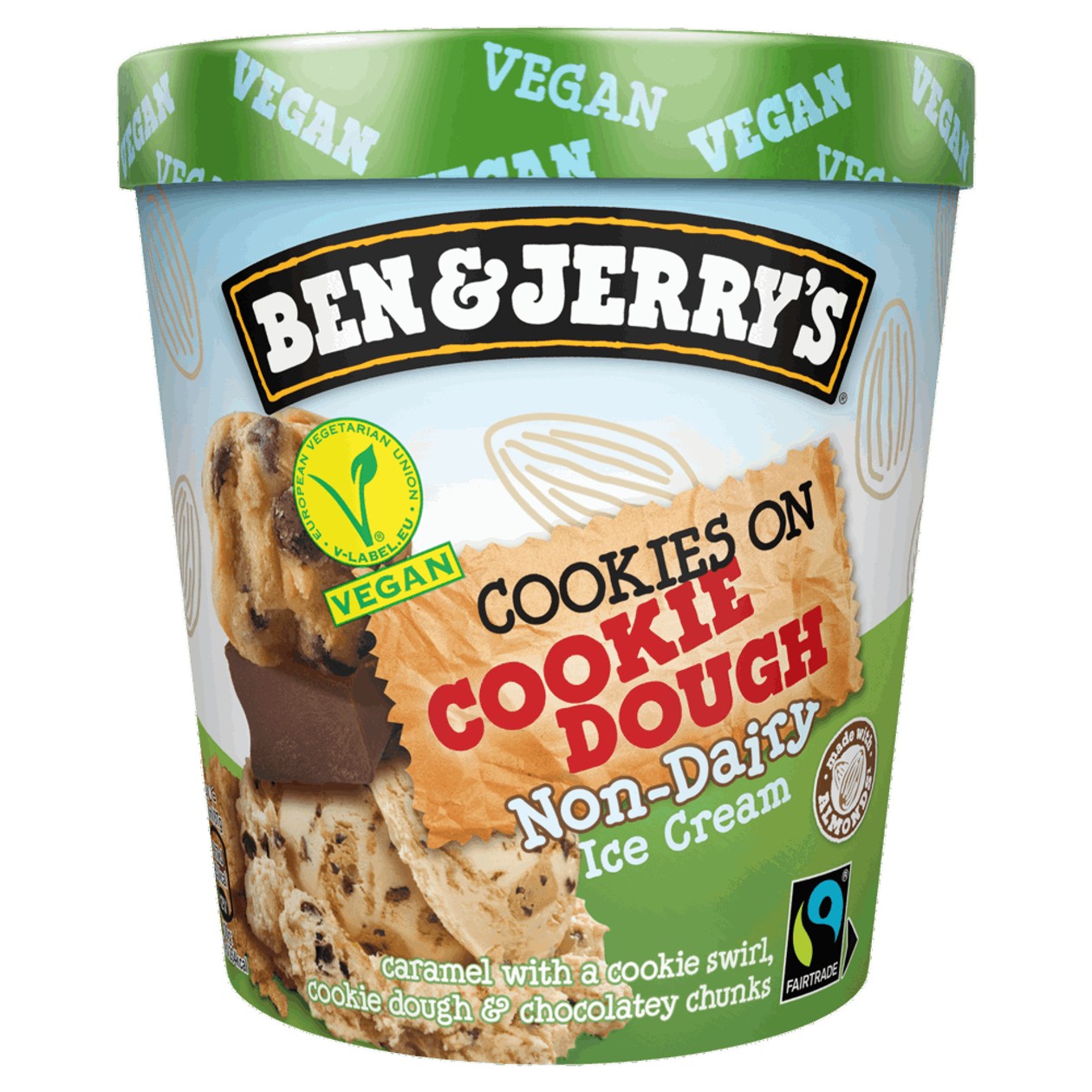 B&J Cookie Vegan 465ml