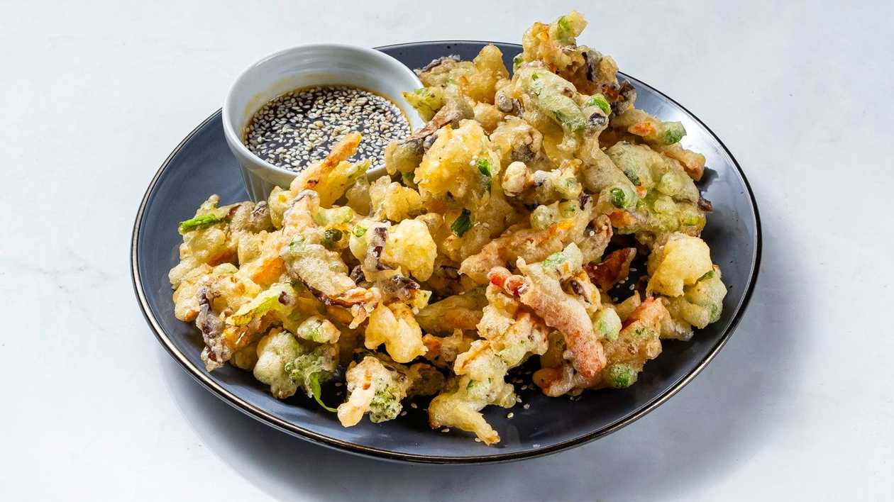 4. Crispy vegetables with green beans