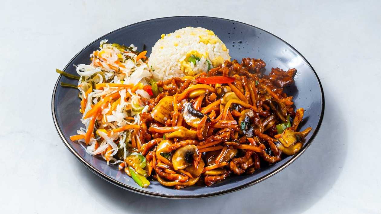 24. Pork with mushrooms