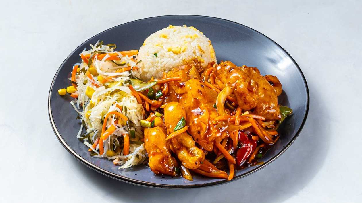 45. Salmon in spicy sauce