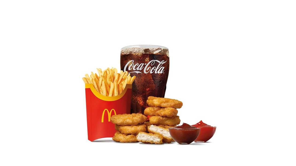 9PCS CHICKEN MCNUGGETS LARGE MEAL