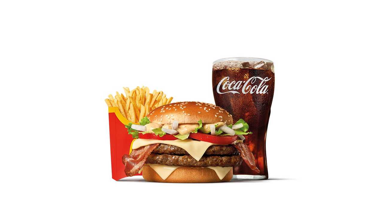 Double Big Tasty Bacon veľké McMenu