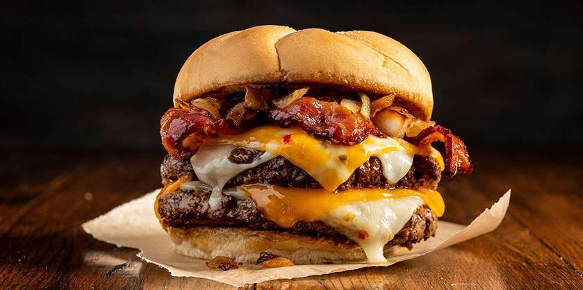 Hamburger vita cheese