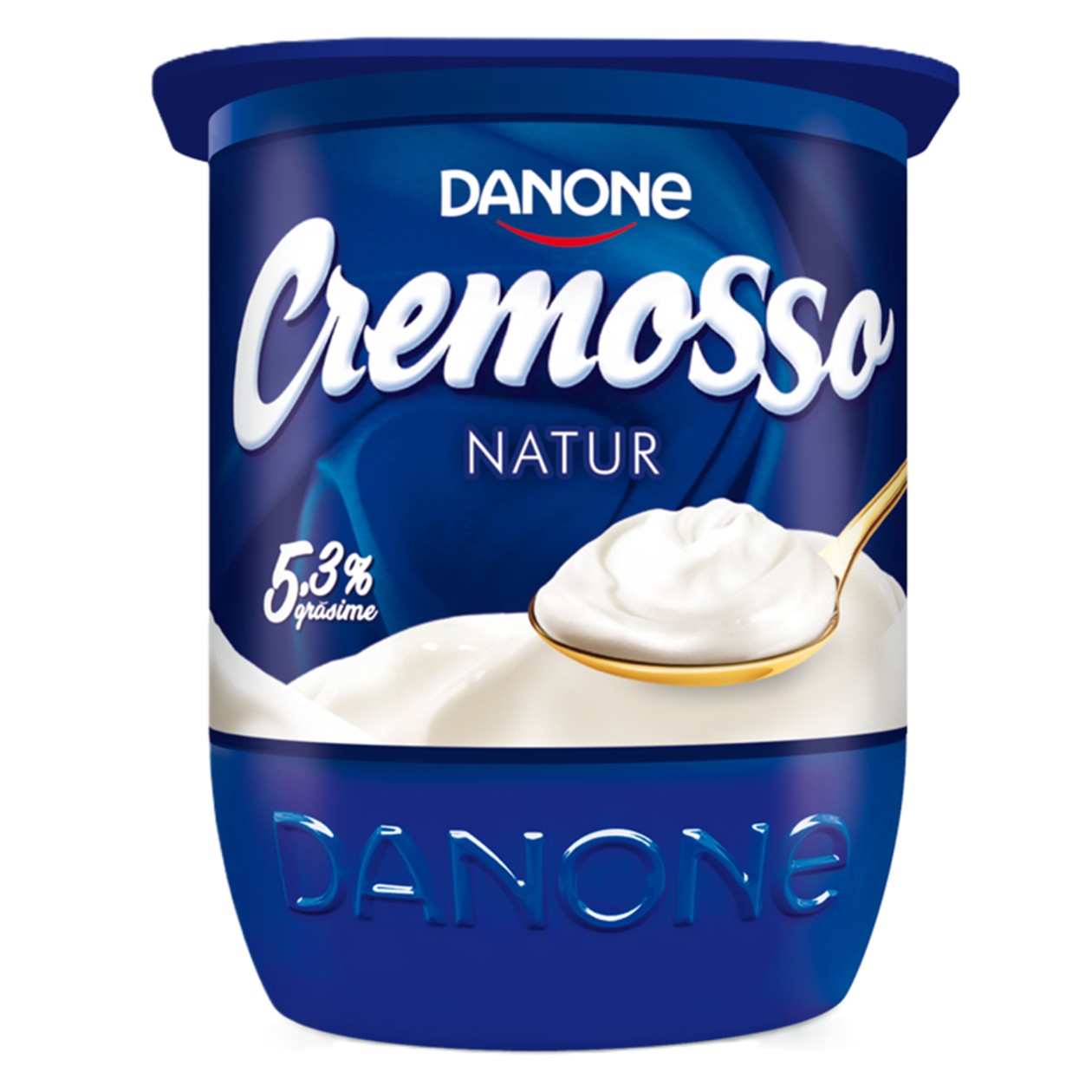 Cremosso, Iaurt Cremos Natur, 5.3% Grasime, 125 g (expiră în curând)