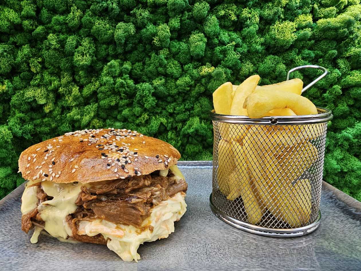 Pulled pork burger