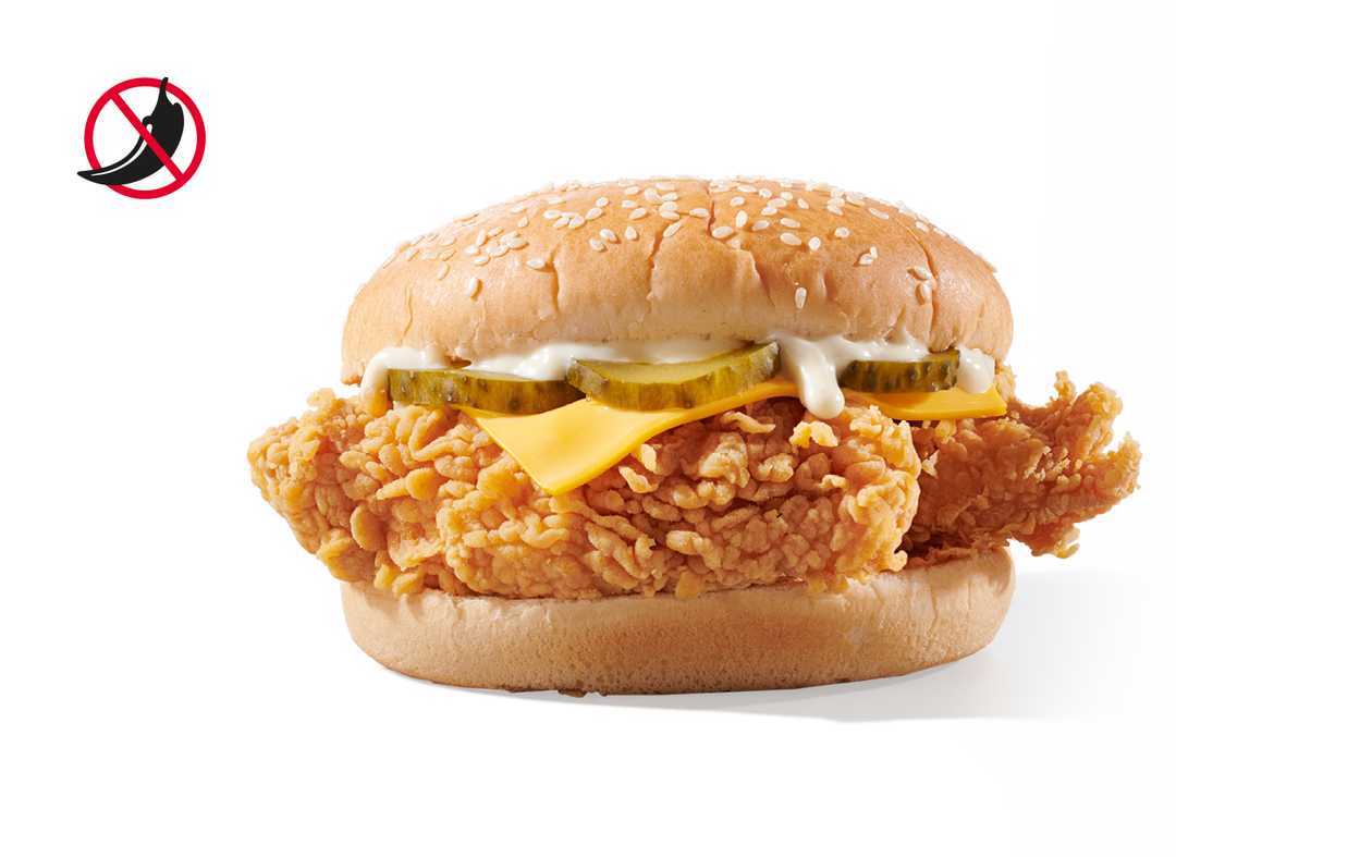 Dublu Crispy Burger cu Strips Nepicanți