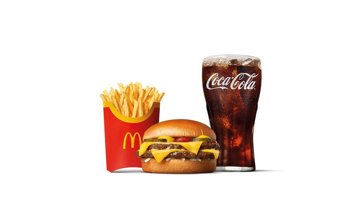 DOUBLE CHEESEBURGER LARGE MEAL