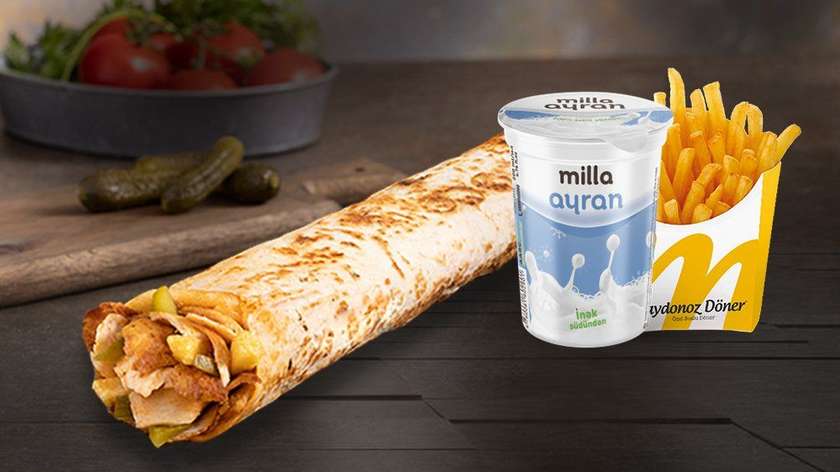 Toyuq Dönəri Dürüm Menyu (Orta)