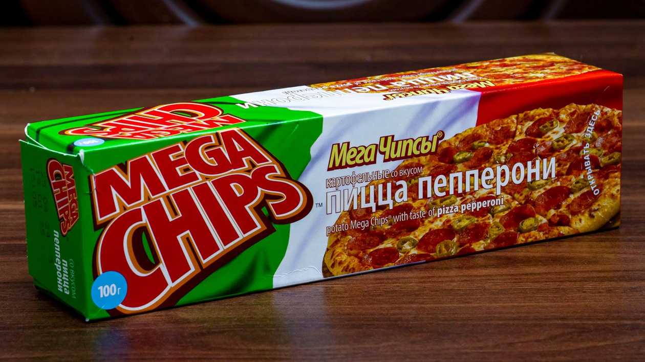 Mega chips 100 gr pizza