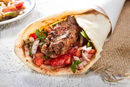 Adana kebab wrap