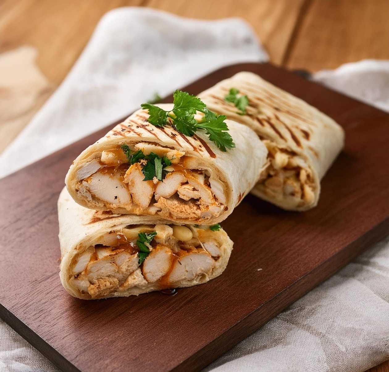 Chicken kebab roll