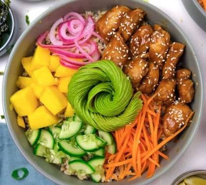 Poke Frango Teriyaki