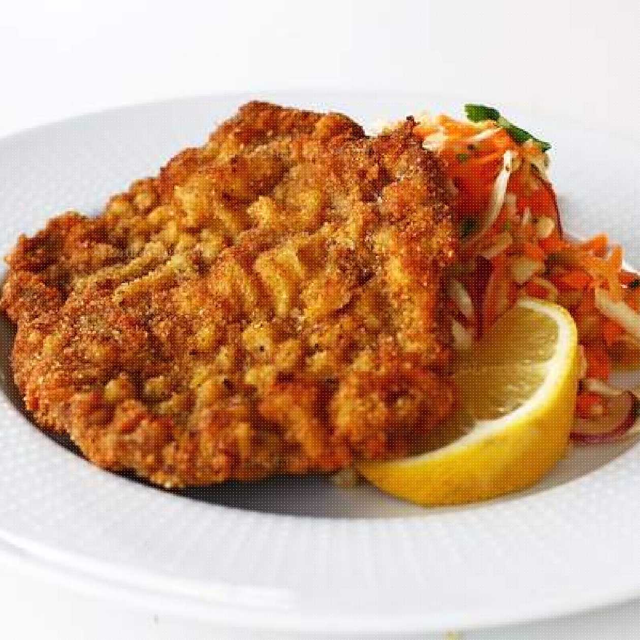 Snitel de porc fraged si crocant