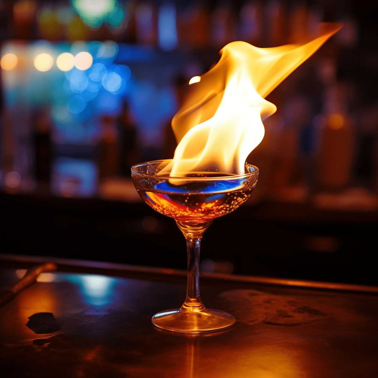 Flaming Lamborghini