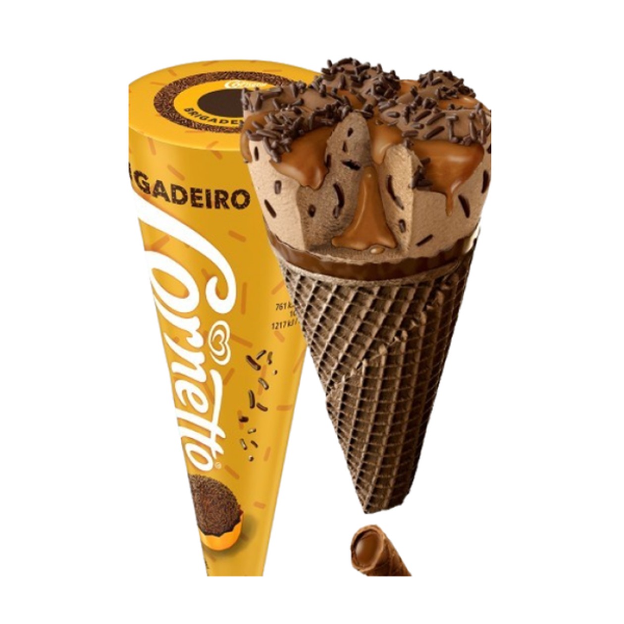 Gelado Cornetto Brigadeiro 120 ml