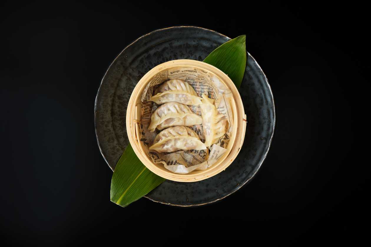 Home veggie shiitake gyoza