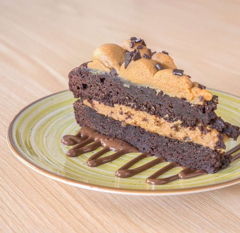 Tatá's Brownie with Dulce de Leche