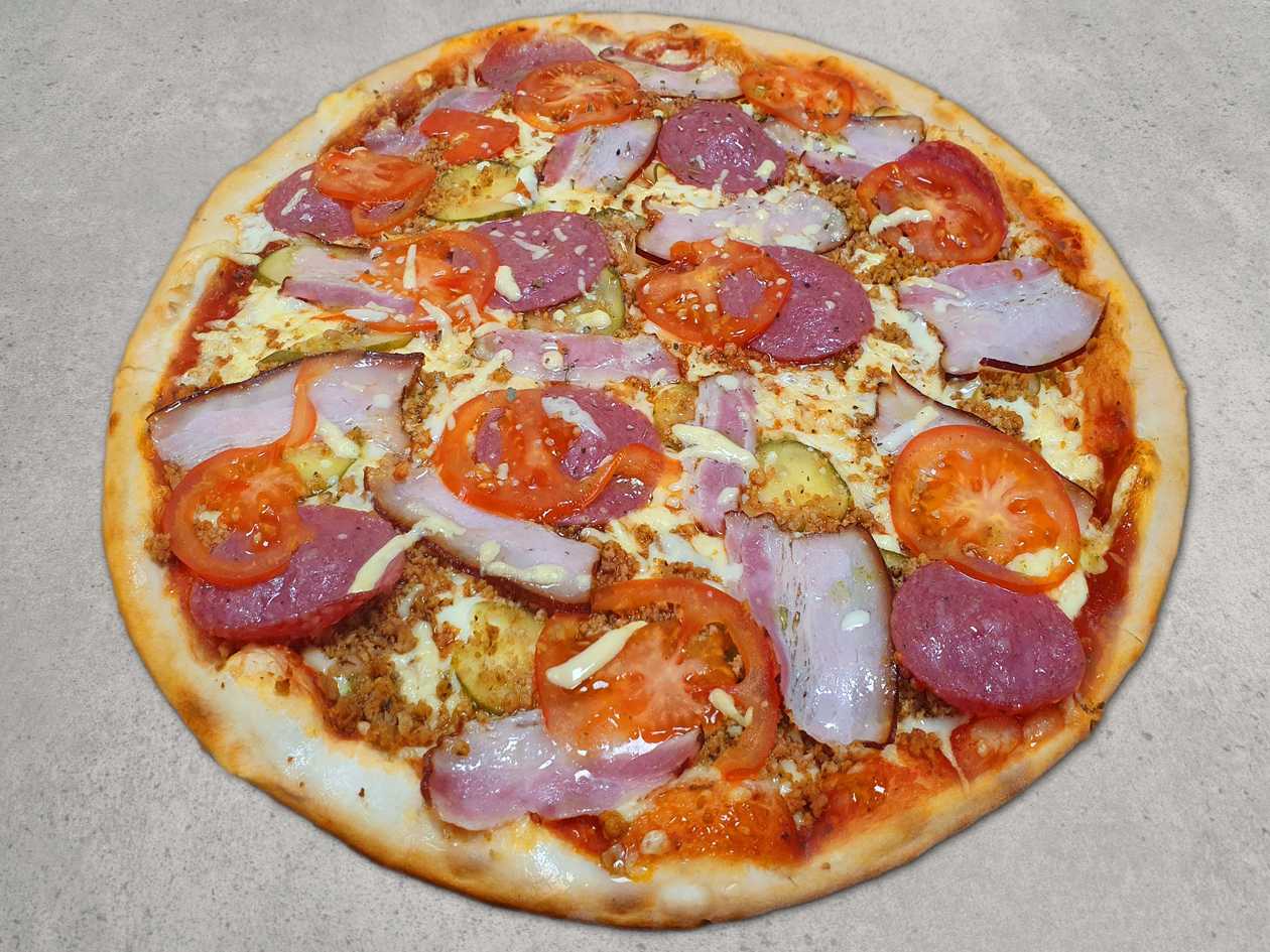 Cured pizza
