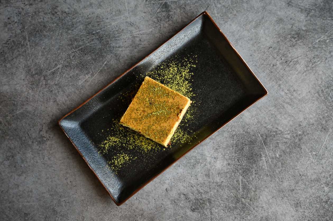 Matcha and White Chocolate Cheesecake