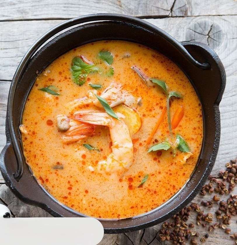 Shrimps in curry